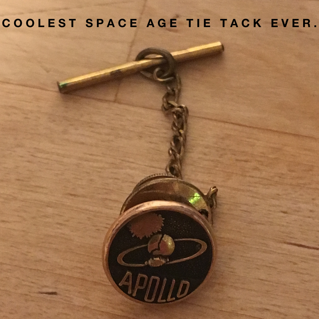 Vintage 1960s space age tie tack